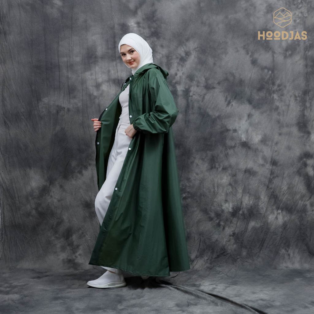 HOODJAS RAINCOAT/JAS HUJAN WANITA SHAR'I/ GAMIS,ANTI REMBES