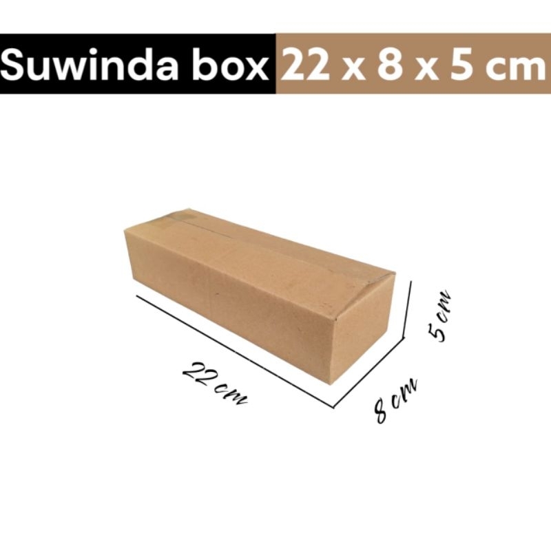 

Kardus karton uk. 22x8x5 cm Kotak Box ST single wall untuk packing Souvenir -dll