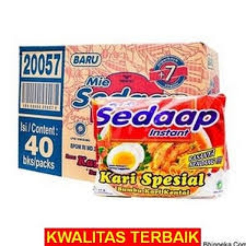 

Mie Sedaap Kari Spesial 1 dus isi 40 pcs