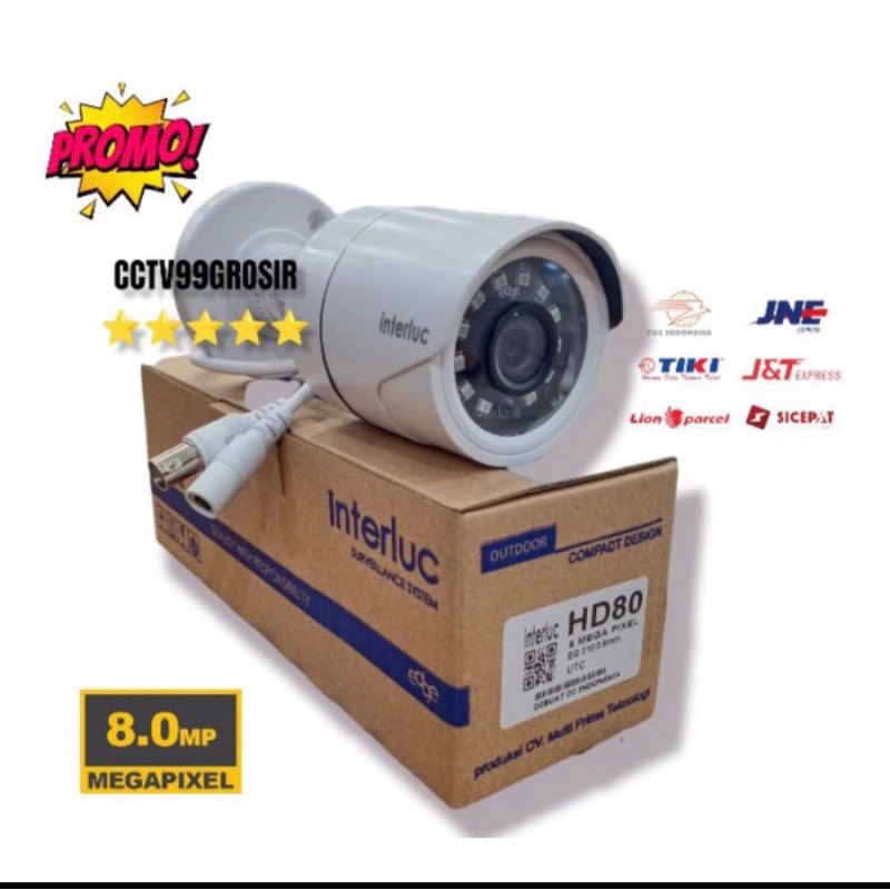 Kamera CCTV Indoor / Outdoor AHD 8MP Edge Interluc 8 MP