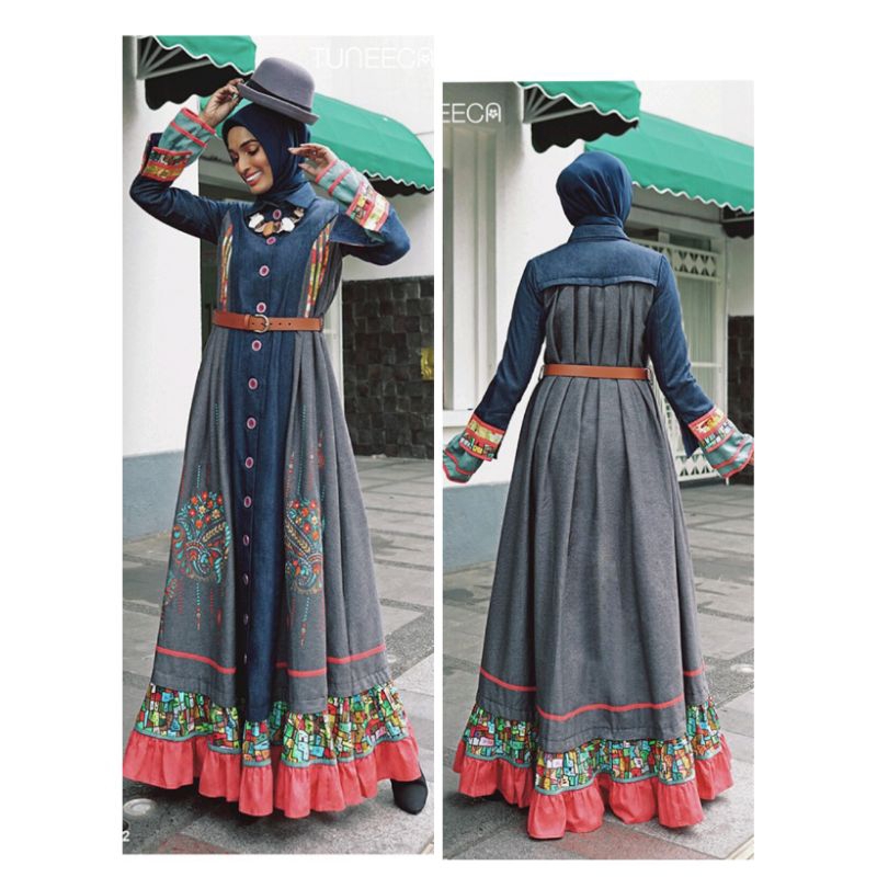Tuneeca Nora T-0323022 / Sistas / Abaya Kekinian