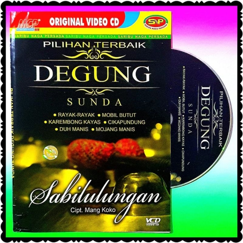KASET VCD ORIGINAL DEGUNG SUNDA-MUSIK INSTRUMEN SUNDA-LAGU SUNDA SABILULUNGAN