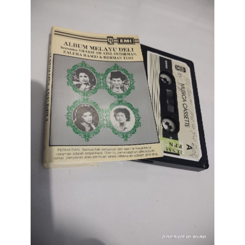 kaset pita lagu melayu deli / sharifah aini, sudirman, zaleha hamid, herman tino