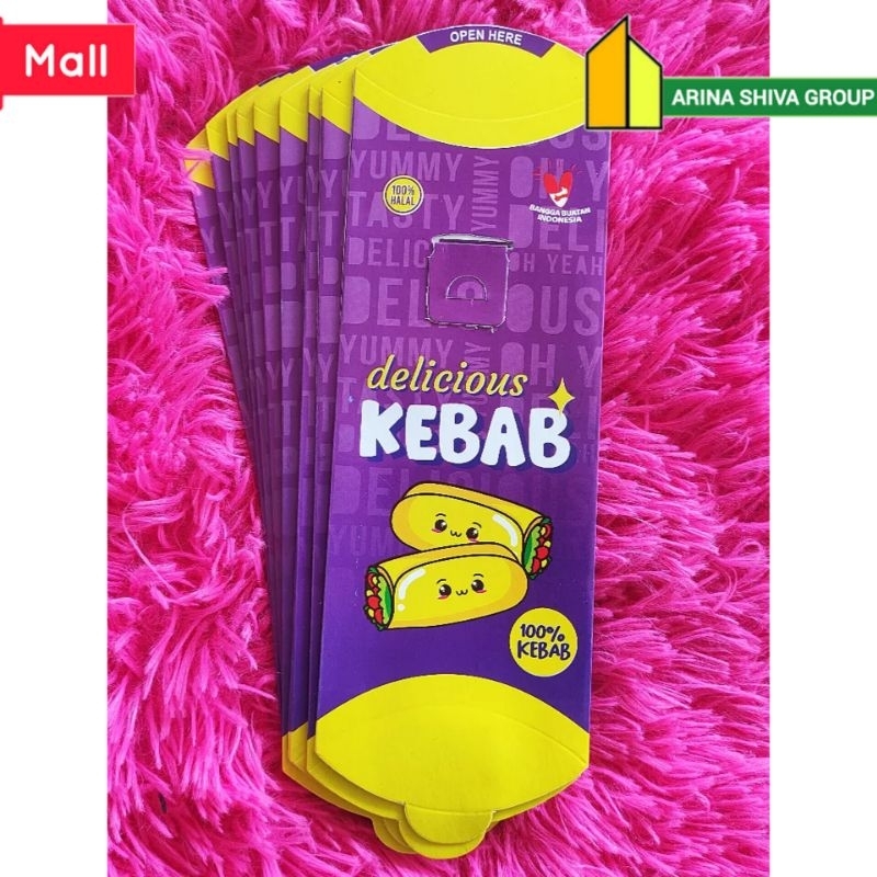 

100 LEMBAR KERTAS KEBAB TARIKAN UKURAN 24 × 9,2 CM KARTON HIGH QUALITY PAPER CRAFT TEBAL PRODUK TERBARU | KOTAK KEBAB KEKINIAN | DUS KEBAB VIRAL TIKTOK | KEMASAN KEBAB KEKINIAN | BOX KEBAB 100 PCS MURAH VIRAL | ARINA SHIVA GROUP 6168