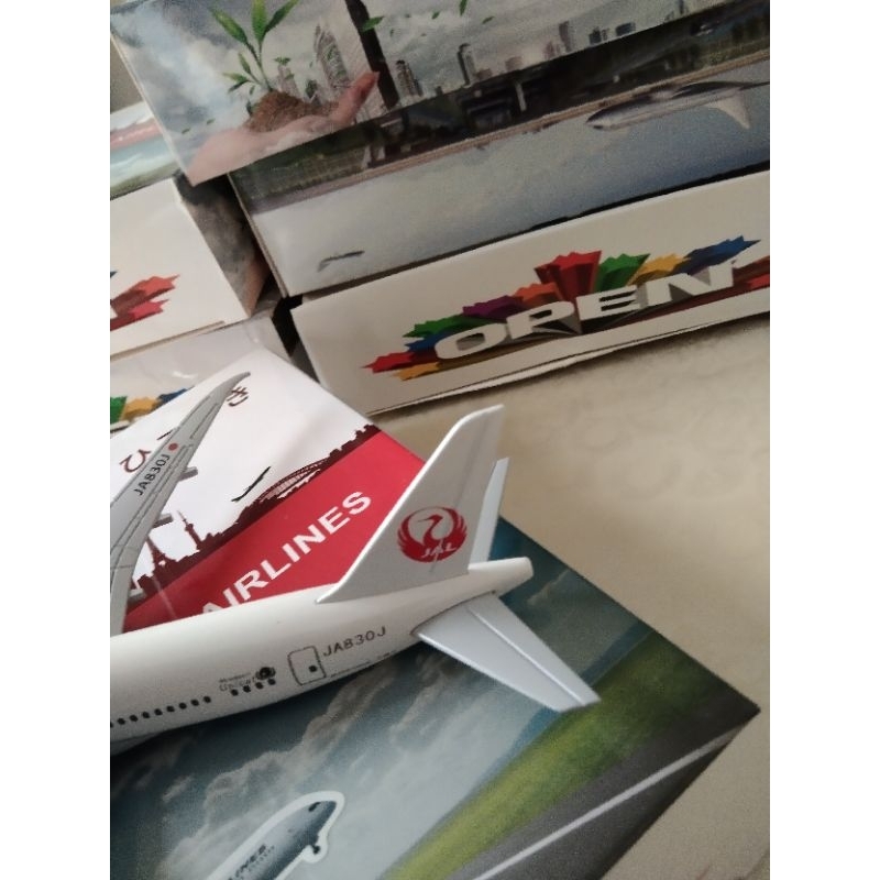 Miniatur Diecase Japan Airlines 20 cm Ada roda