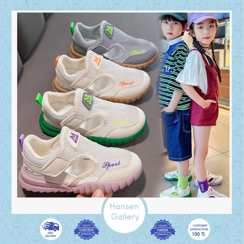 Hansen Gallery Sepatu Sneaker Anak Sepatu Fashion Anak Unisex Import Premium HG 777 M Sport