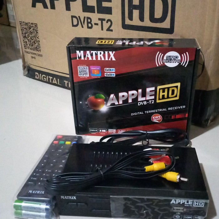 PROMOOO STB Set Top Box MATRIX APPLE HD MERAH DVBT2