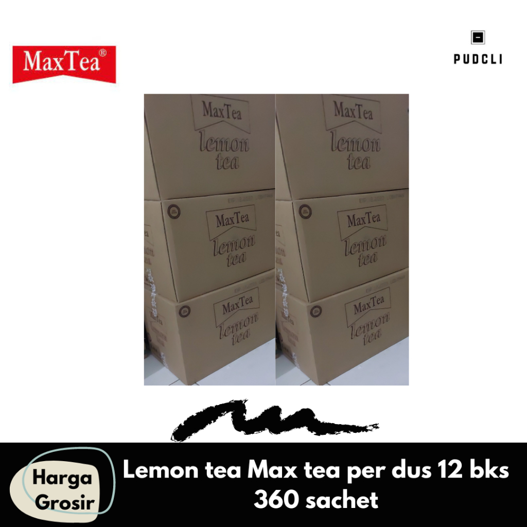 

Lemon tea Max tea per dus 12 bungkus 360 sachet