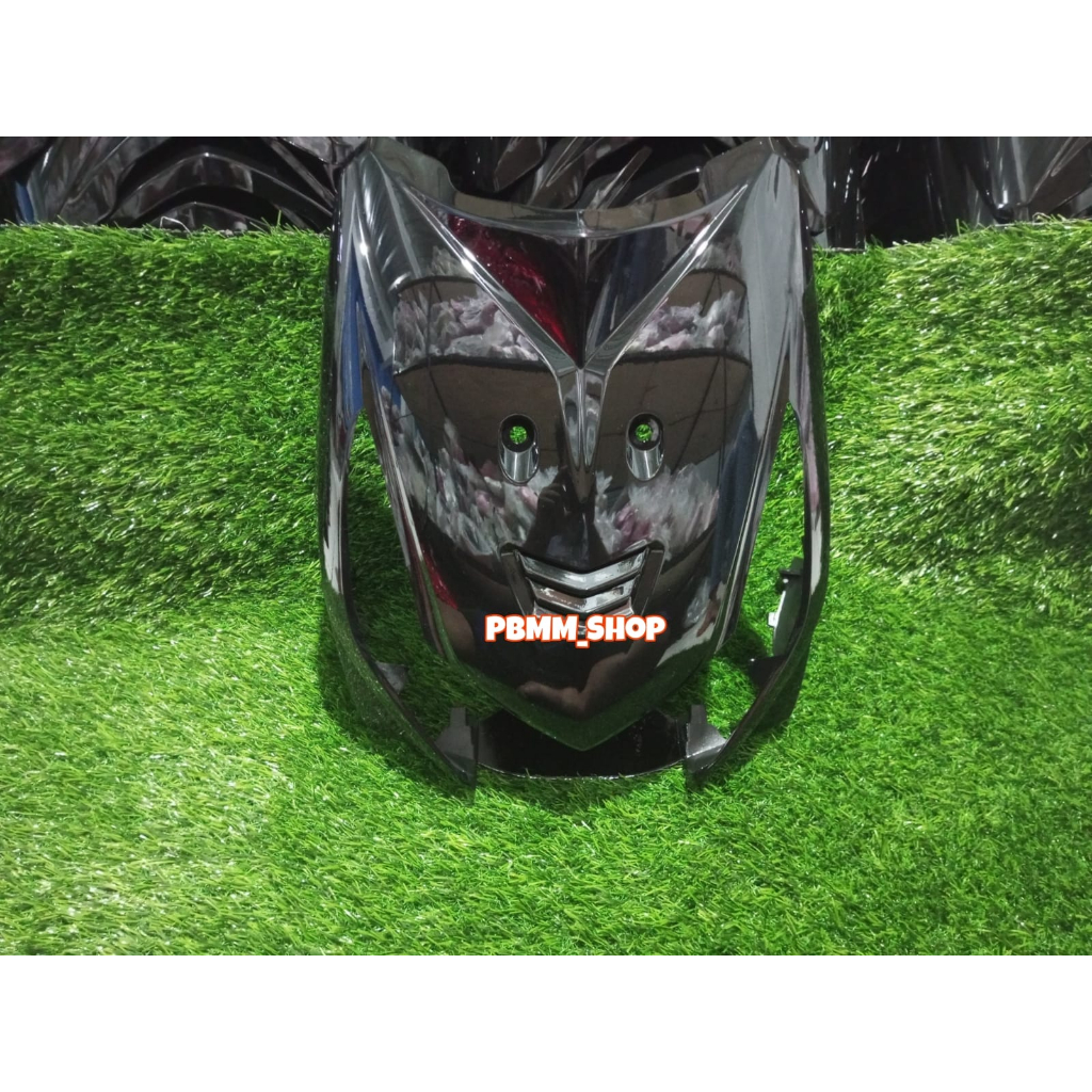 Tameng depan beat karbu hitam