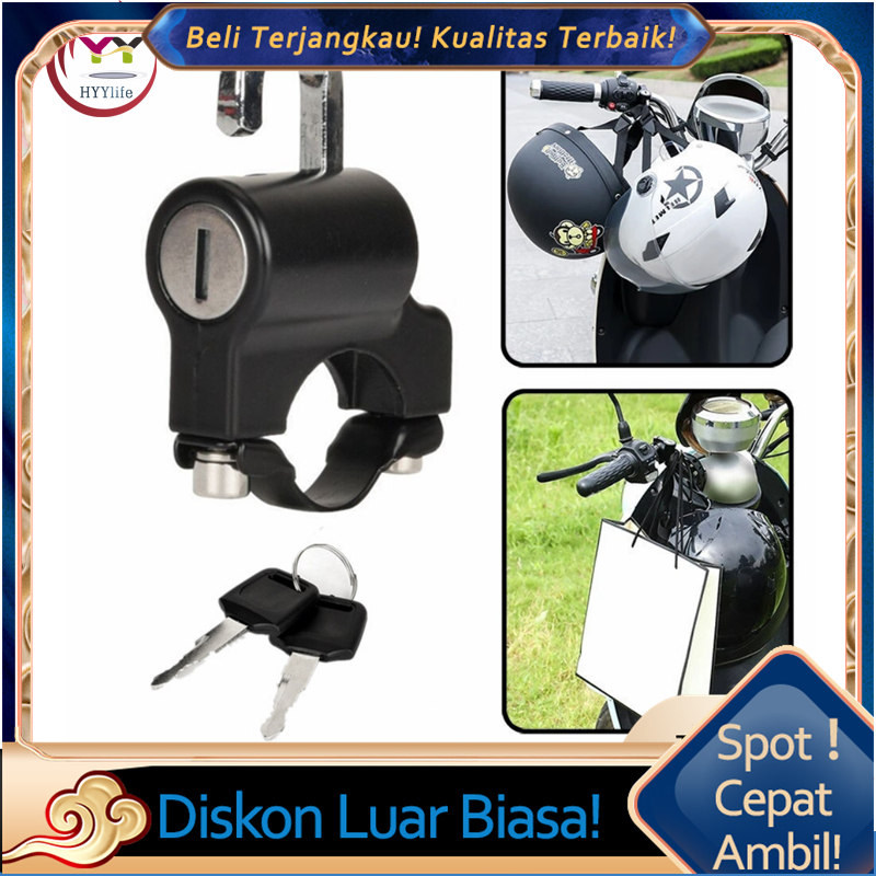 Kunci Gantungan Helm Kunci Pengaman Helm Kunci Helm Motor Anti-Theft