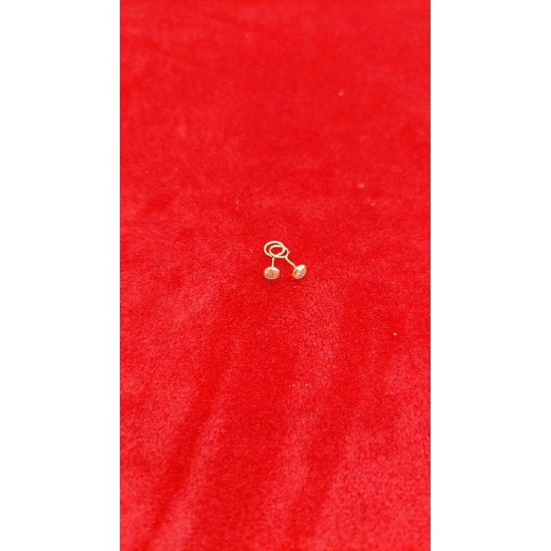 anting bayi emas model toge