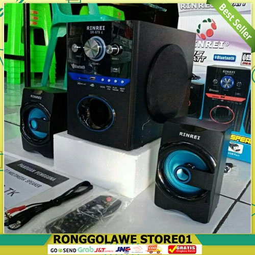 Speaker Aktif Multimedia 2.1 Rinrei SR-878E/SR-878S/SR-878F Bluetooth HARGA DISCON