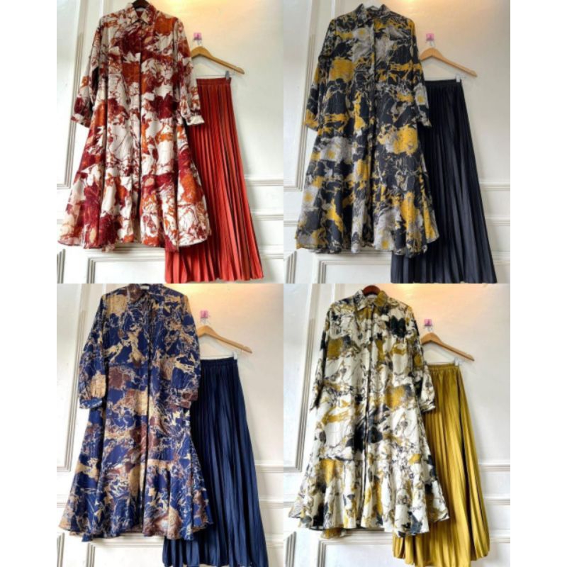 GAMIS MIDI ZARA GAMIS BATIK SETELAN TUNIK ROK VIRAL TERLARIS KEKINIAN BUSUI