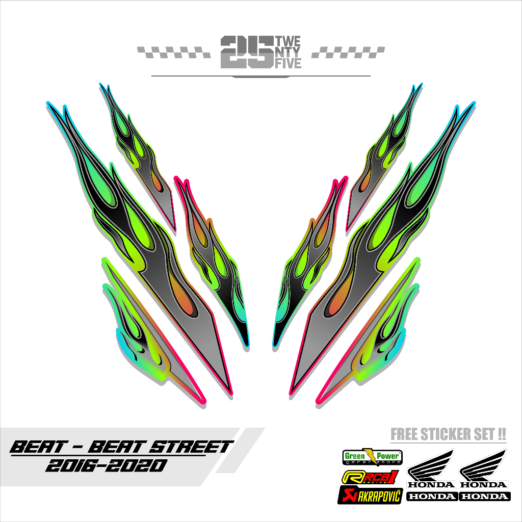 STRIPING HONDA BEAT API/STRIPING BEAT 2016-2020/BEAT MOTIF API/05/STIKER BEAT MOTIF API/STICKER BEAT