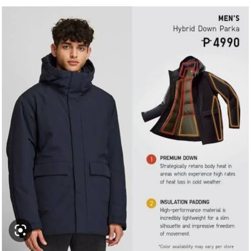 JAKET UNIQLO HYBIRD DOWN PARKA OUTERWEAR HOODIE