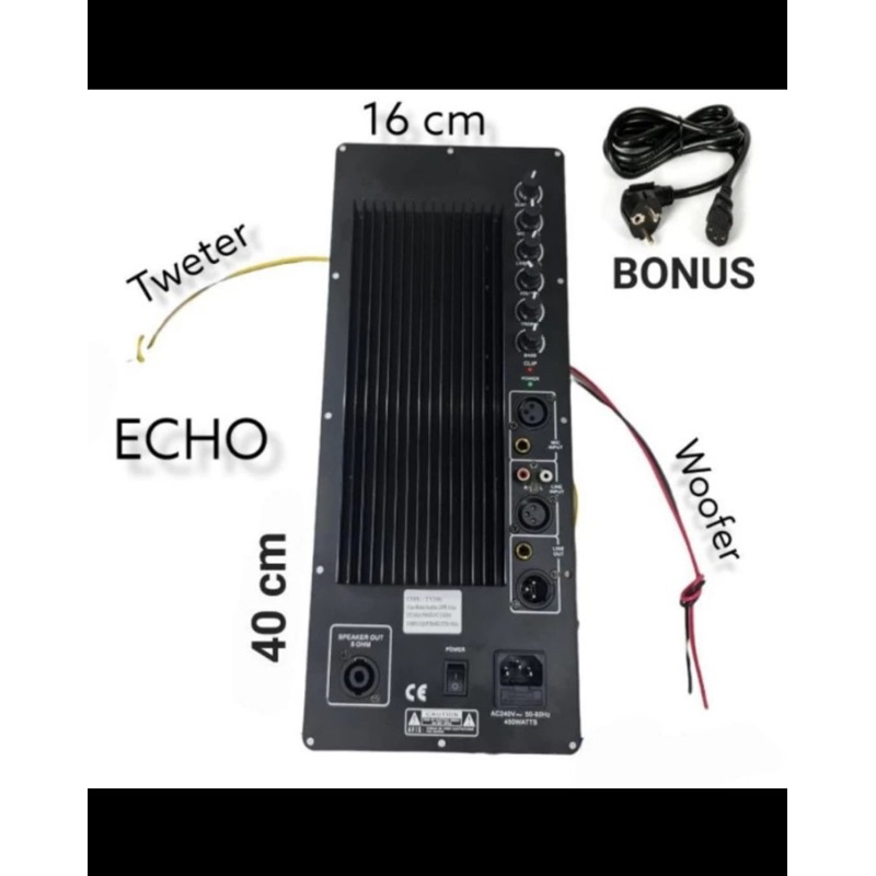 Power Kit Aktif Ty200 Echo 450Watt Rms 1000Watt Peak Mesin Active Pa Ty 200 ( BISA COD )