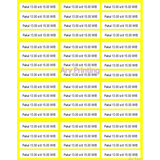 Label Nama brosur/turut mengundang/no hp/parfum/produk/harga/Cetak Label 126