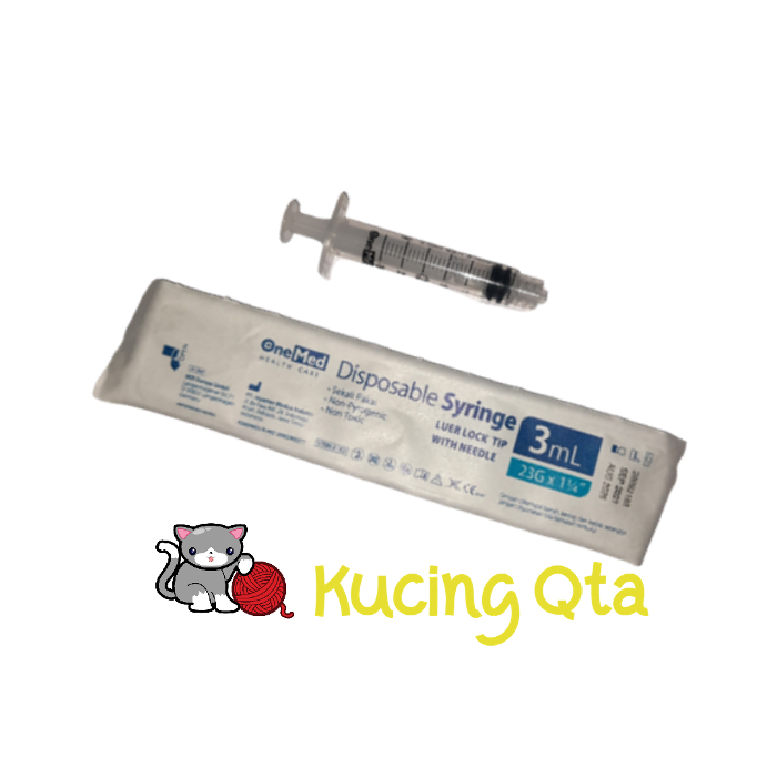 Spuit 3ml / Suntikan 3 ml / Syringe Tanpa Jarum - Pipet Kucing