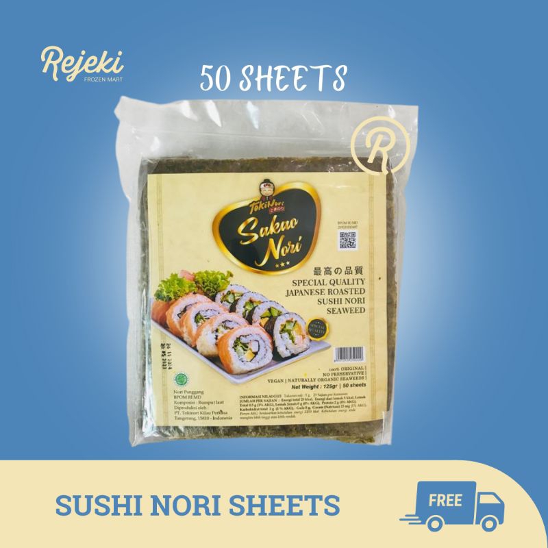 

Sakao Roasted Sushi Nori Nutureat Nori Sheet- Rejeki Frozen Mart