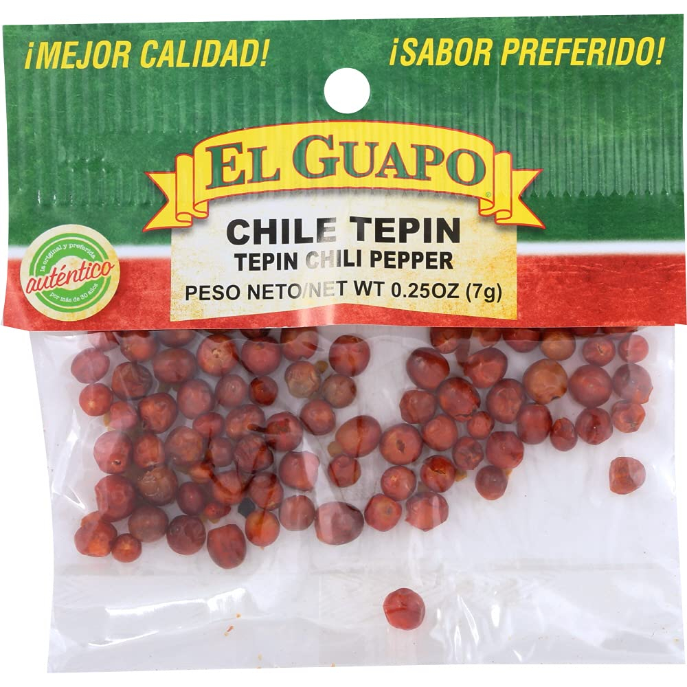 

Whole Tepin Chili Peppers Mexico Cabe Kering Pedas Meksiko Utuh Cabai