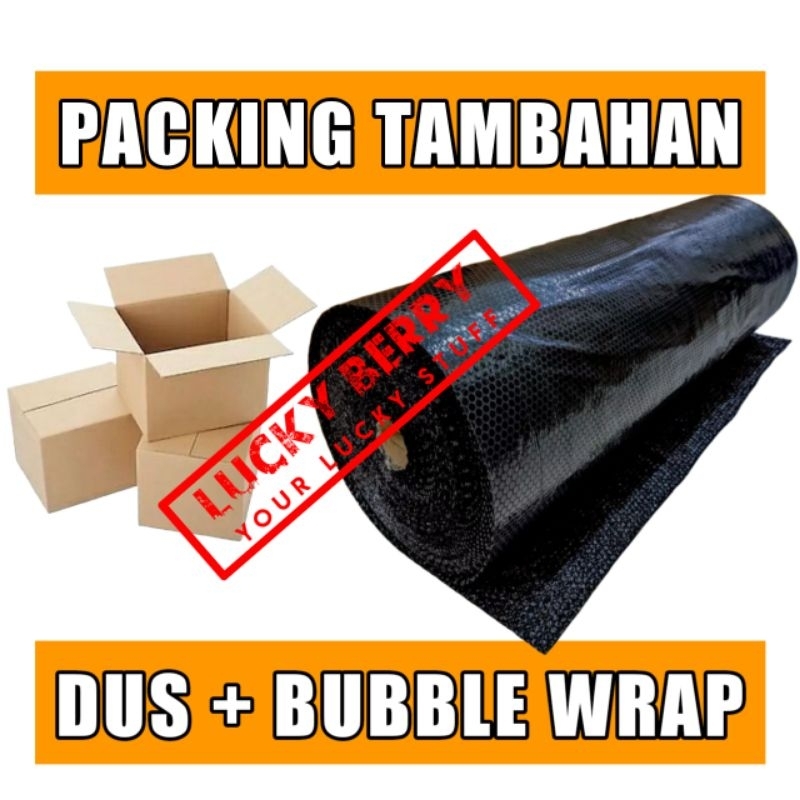 

Tambahan Packing Dus + Bubble Wrap Untuk Pesanan/Paket lebih Safety