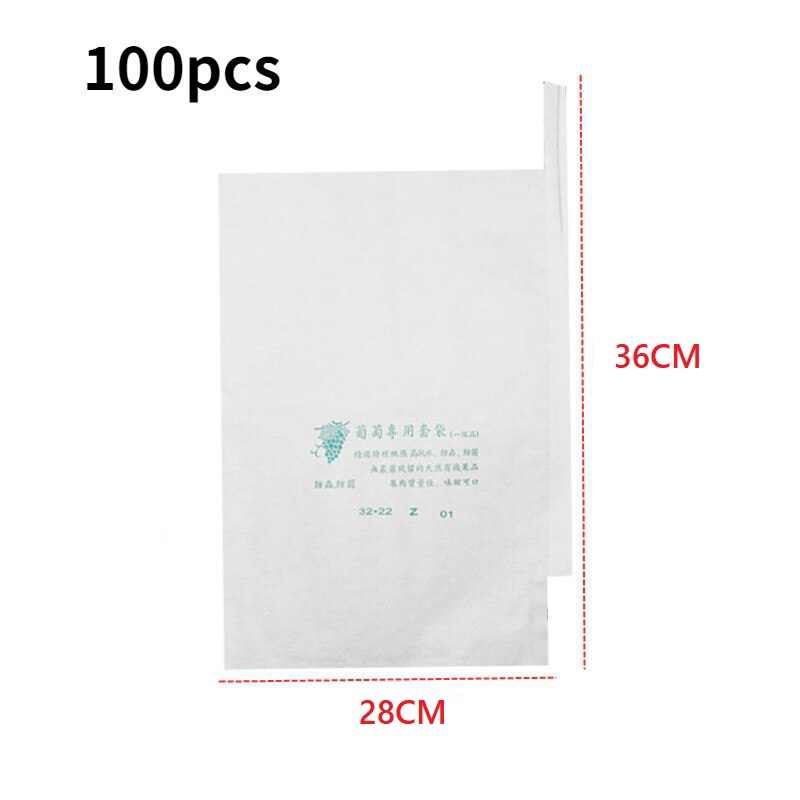 _Adudushop 100Pcs Pembungkus Buah Fruit Bag Fruit Cover Bungkus Buah Tembus Pandang Anggur