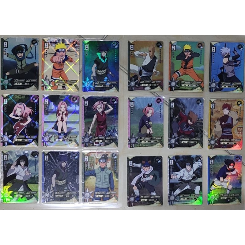 

kartu Naruto berhologram paket laminating