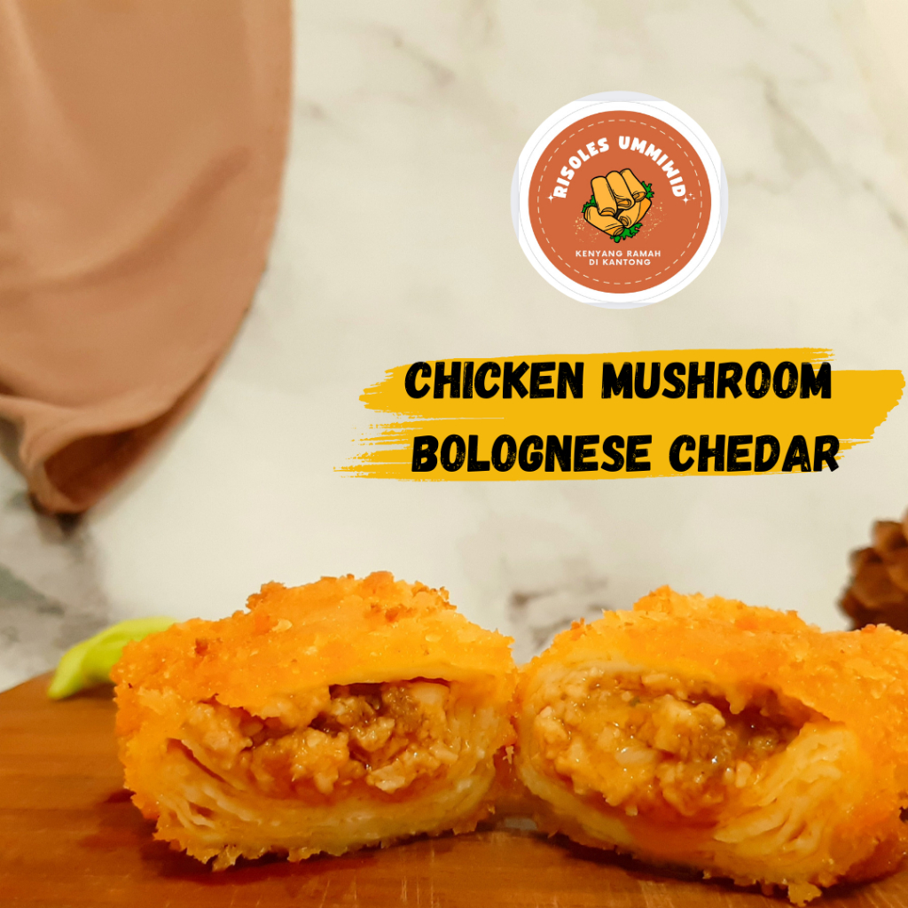 

risoles chicken mushroom bolognese chesee (isi 5)