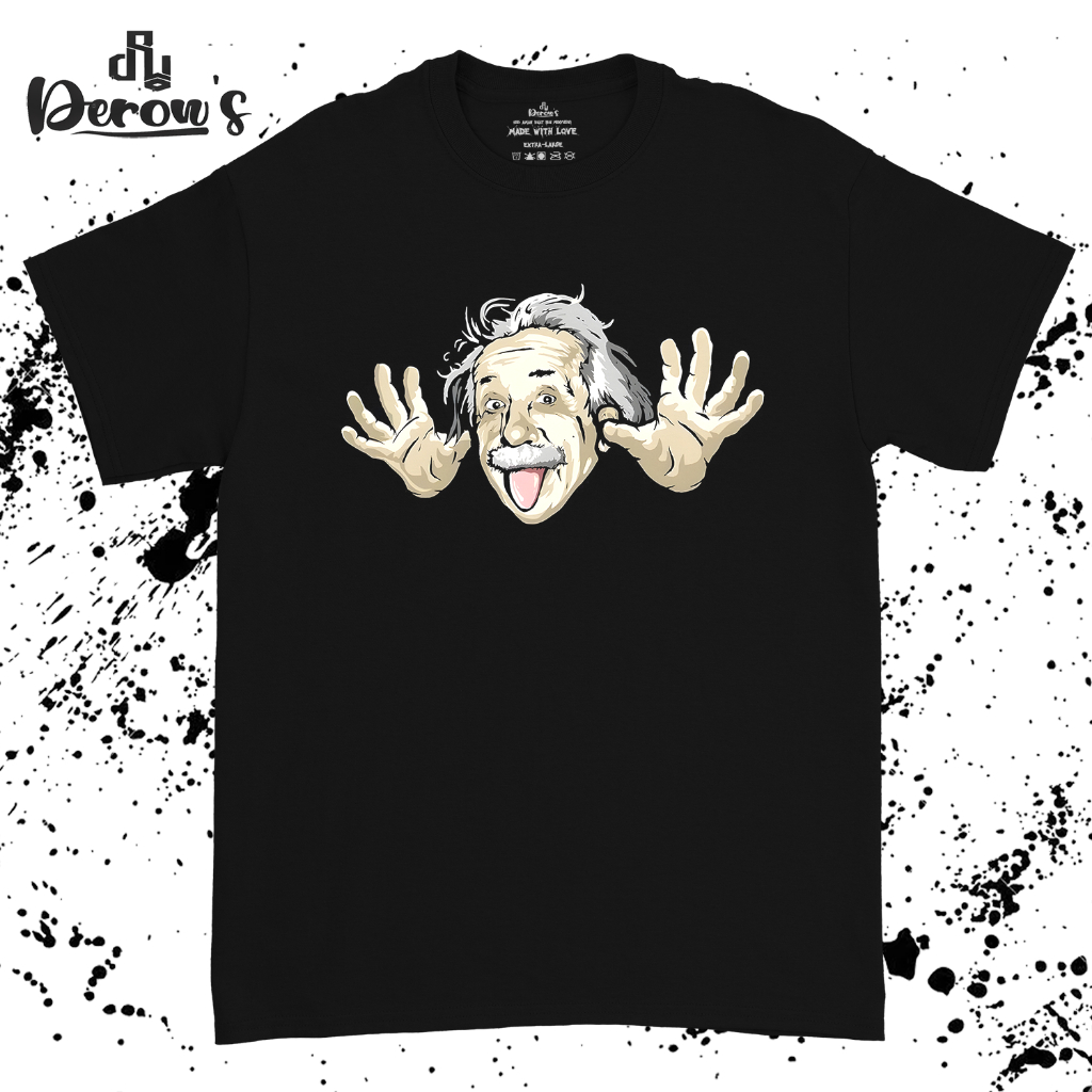 Kaos Albert Einstein Exploded | Baju Albert Einstein | Derows Warfield Unisex Tshirt