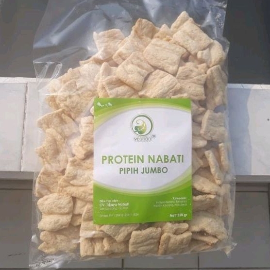 

Protein Nabati Pipih Jumbo 350 gr Vegood Vegan & Vegetarian
