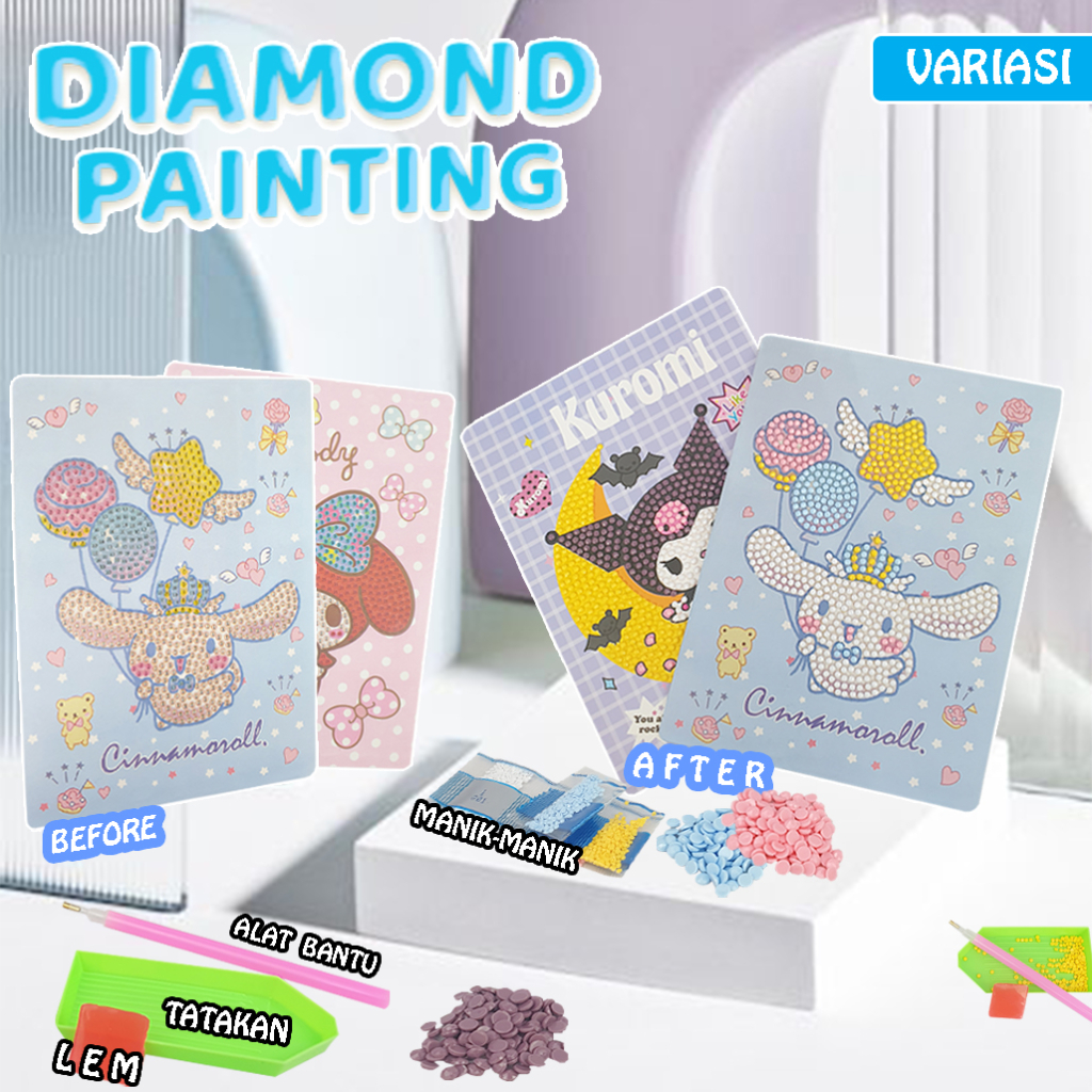 

SATUAN Mainan Diamond Painting / Mainan Diamond Sticker / Stiker Anak Magic / Mainan Edukasi Diamond Beads XM
