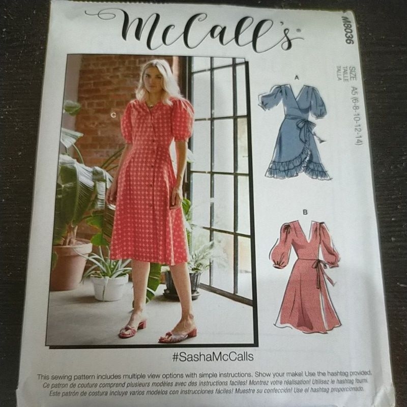 Pola Jahit Baju McCall's M8036