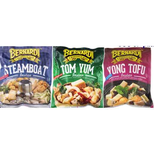 

Bernardi Steamboat / Tomyum / Yong Tofu Shabu Set ( Dengan Kaldu & Sambal ) (300 Gr)