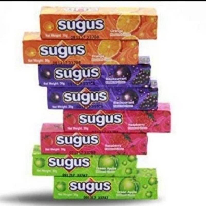 

Sugus Permen Lunak 30gram chewy candy Sugus import per batang