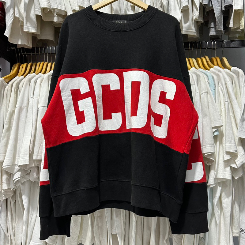 GCDS CREWNECK BIG LOGO SECOND