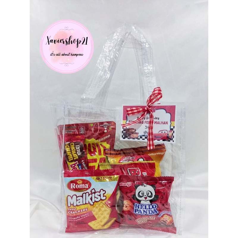 

Paket Snack Tema Merah Tas Mika (FREE CARD)