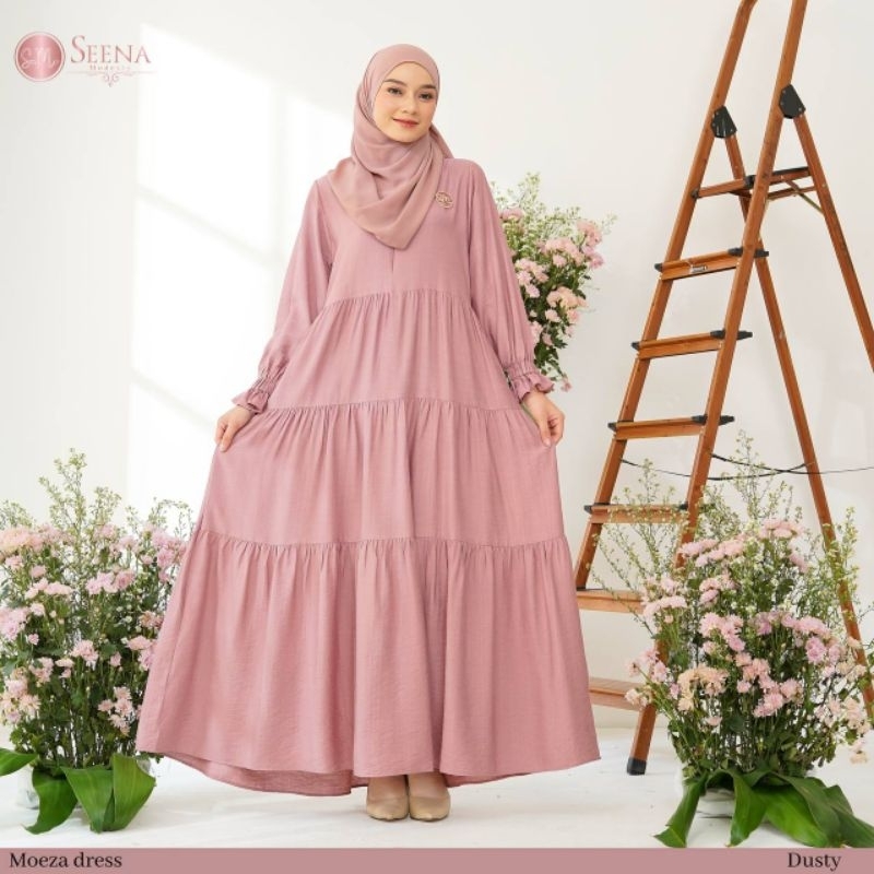 Seena Modesty Gamis Busui Ruffle Moeza