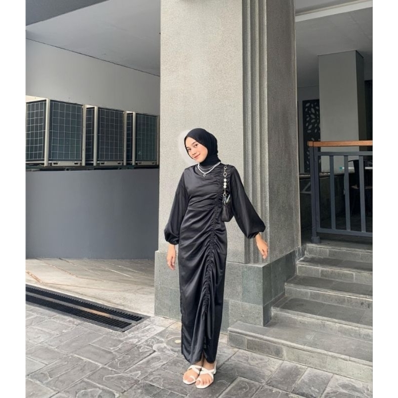 ANDINI DRESS SATIN PREMIUM VELVET SATIN | DRESS SERUT SATIN | DARLA DRESS SATIN | ANDINI DRESS | DRE