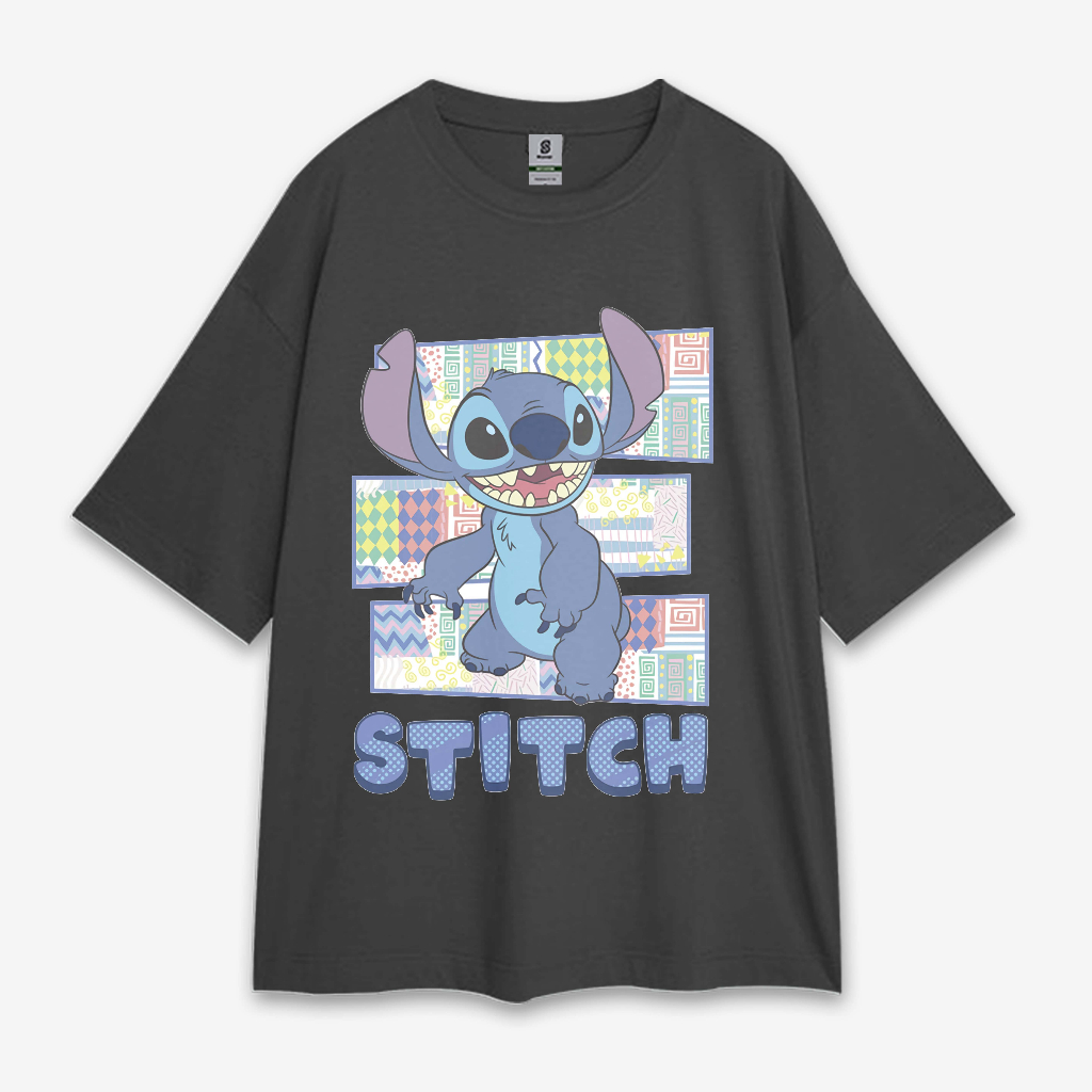 Baju Stitch Style Oversize Tee T-shirt Stitch