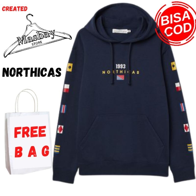 【COD】Hoodie HM Northicas 1993 Navy ful tag