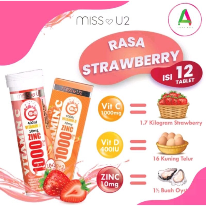 VITAMIN C MISS U2 RASA STRAWBERRY