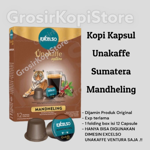 

Excelso Kopi Kapsul Unakaffe Mandeling