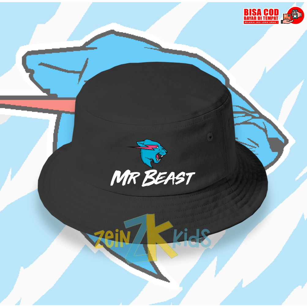 Topi Anak MrBeast / Bucket Hat Anak MrBeast