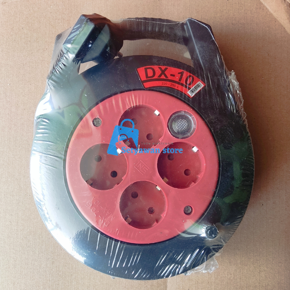 Kabel Roll Box Warna Dexta 10 meter + Lampu Dexta DX-10