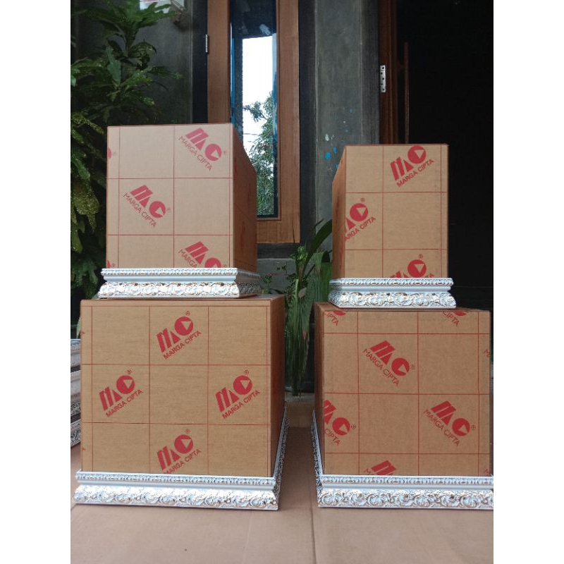bok hantaran fiber ekonomis tutup akrilik kotak