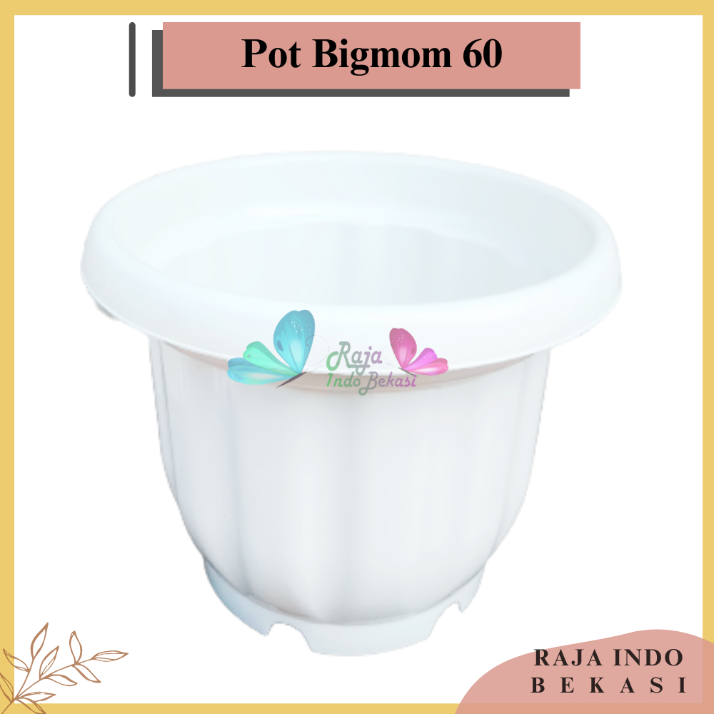 Pot Bigmom 60 Putih Pot Plastik Murah 60Cm pot besar ukuran 60 cm/pot tanaman Gloria ukuran 60cm