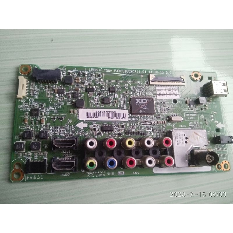 motherboard Mobo mesin LG42LB550A LG 42LB550A kondisi hidup mata LED merah IC XD ENGINE LGE6841 A7ML