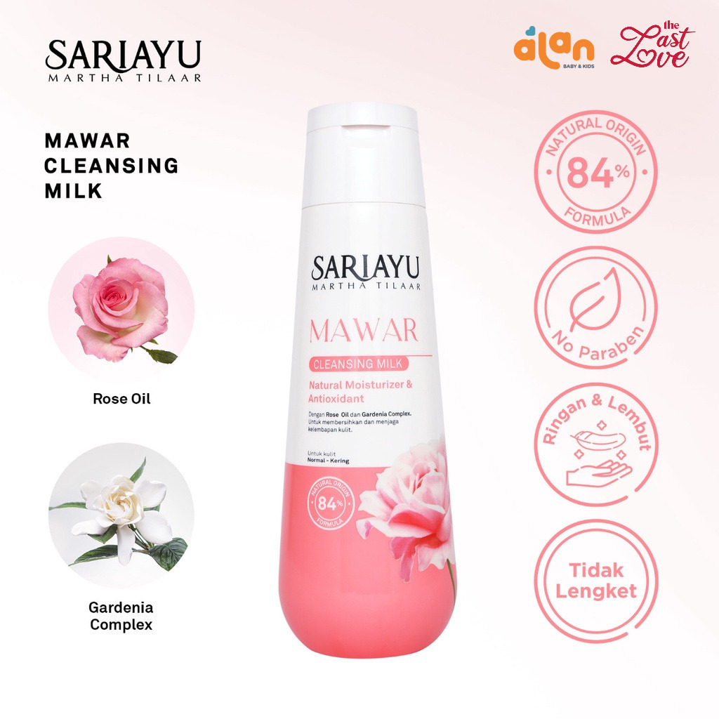 Last Love Sariayu Mawar Cleansing Milk 150ml *NEW - Pembersih Wajah