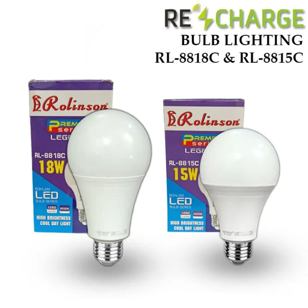 Rolinson Lampu Bohlam LED 15 Watt RL 8818C / RL 8815C / RL 8812C / RL 8807C / RL 8809C  Lampu Emerge