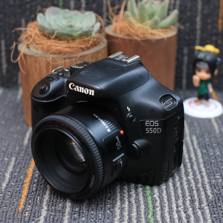 Canon 550D Lensa Fix YN 50mm F1.8 Yongnuo Kamera DSLR Termurah Bergaransi - Paket Bokeh -Vms